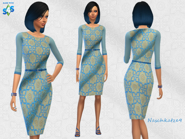 Sims 4 — Classy In Blue by naschkatze93 — You want to feel elegant and glamorous? Then is that the perfect dress. Have