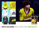 Sims 4 — NAVI gaming sweaters by Binksparks — NAVI sweaters for male adult sims enjoys!