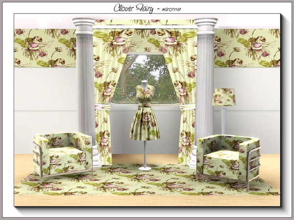 Sims 3 — Clover Fairy_marcorse by marcorse — Themed pattern: sweet little clover fairy for the nursery or girl's room