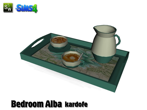 Sims 4 — kardofe_Bedroom Alba_Tray by kardofe — Tray with jug and two cups