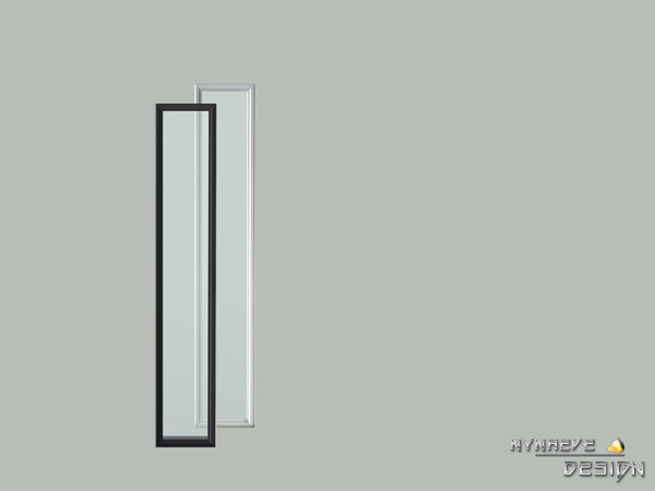 Sims 4 — Altara Minimalist Window (right end) by NynaeveDesign — Altara Build Set - Minimalist Window (right end) Located