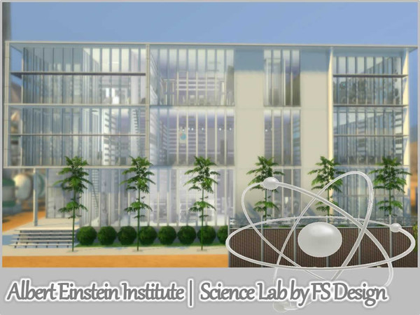 Sims 4 —  by fsdesign2 — An outstanding, modern and complete science lab complex that will make your Sims proud of being