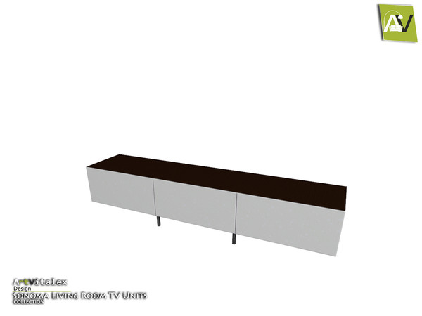 Sims 3 — Sonoma TV Unit Main Cabinet by ArtVitalex — - Sonoma TV Unit Main Cabinet - ArtVitalex@TSR, Jun 2015