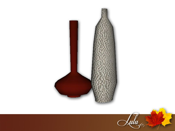 Sims 4 — Autumn Living Vase Decor by Lulu265 — Part of the Autumn Living Set 2 variations included 