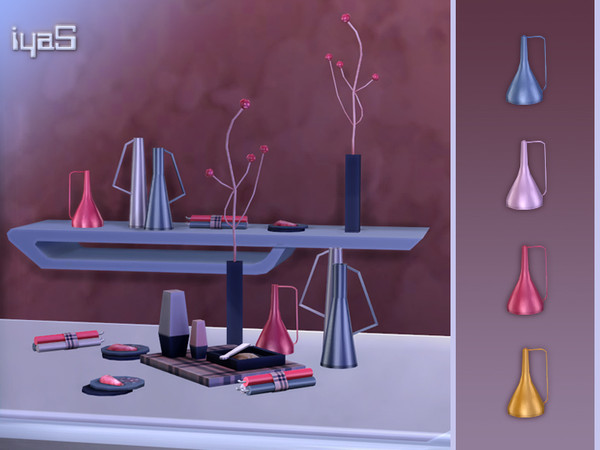 Sims 4 — Contemporary Jug by soloriya — This porcelain water jug is sure to make an impact with its unique, contemporary