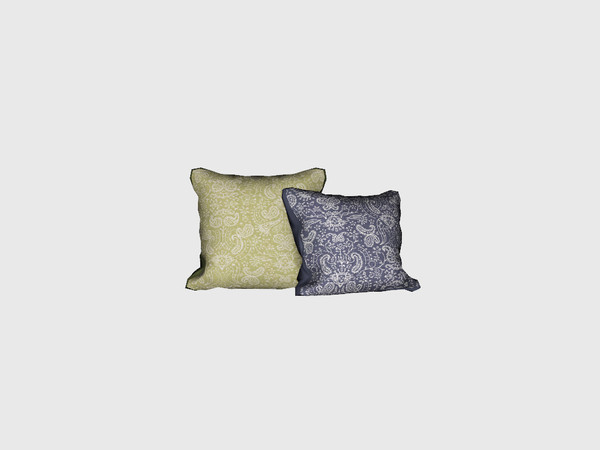 Sims 3 — Bedroom Juniper - Throw Pillow by ung999 — Bedroom Juniper - Throw Pillow Recolorable Channels : 4 
