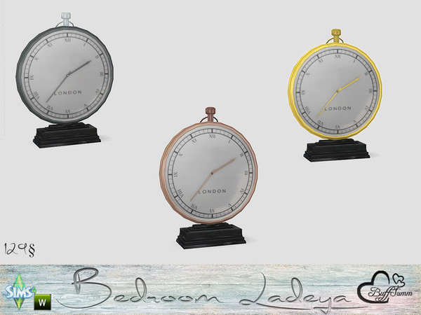 Sims 4 — Ladeya Bedroom Alarmclock by BuffSumm — Part of the *Bedroom Ladeya*