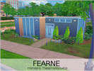Sims 4 — Fearne Bungalow by mimikins470995 — Modern Bungalow with 2 bedrooms and 1 bathroom. Open kitchen and living area