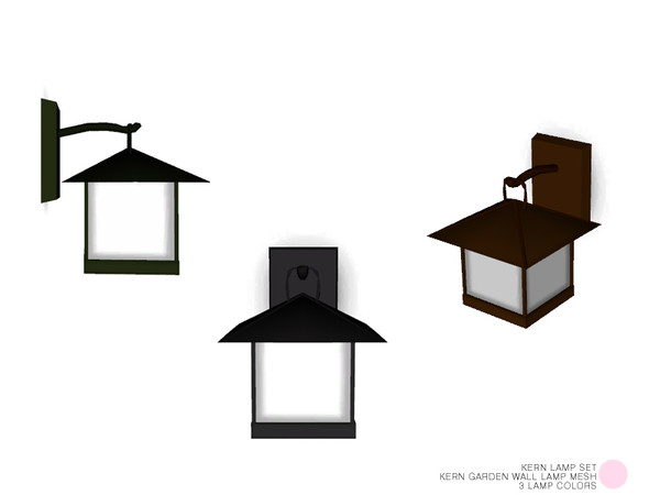 Sims 4 — Kern Garden Wall Lamp Mesh by DOT — Kern Garden Wall Lamp Mesh by DOT of The Sims Resource