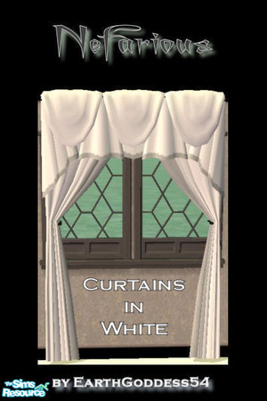 Sims 2 — Nefarious - Curtains #4 by EarthGoddess54 — Made to match the Nefarious bedroom set, made for the Haunted Hollow