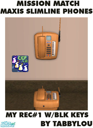 Sims 2 — TL - MM SlimLine Wall+Table Recolor1Blk by TabbyLou — My Recolor #1 Wood with black keys Recolor of Maxis
