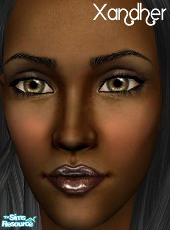 Sims 2 — Jinx Lipstick - Mudslide by Xandher — A very glossy lipstick in a neutral shade of coffee with red undertones.