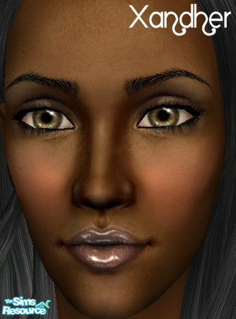 Sims 2 — Jinx Lipstick - Almond by Xandher — A very glossy lipstick in a soft shade of tan with pink undertones. Perfect