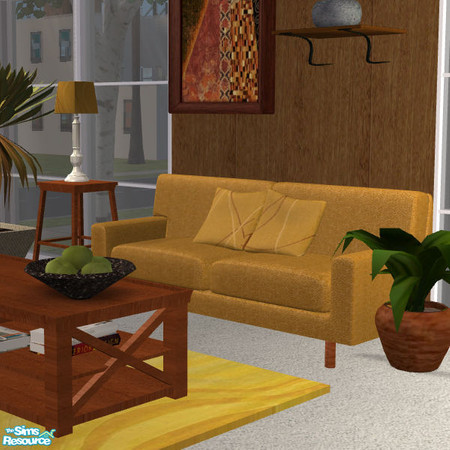 Sims 2 — Dripping Honey sofa by Nanshi — Based on Sasilia's living room "Newport" - You must have these meshes