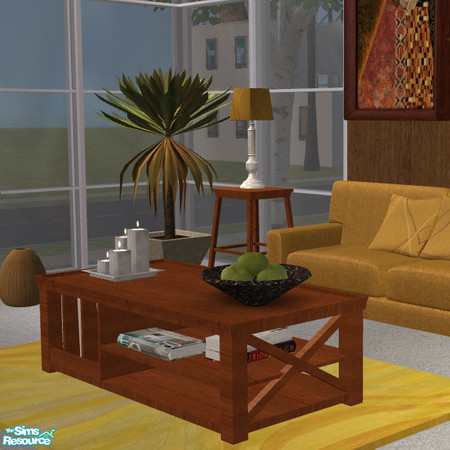 Sims 2 — Dripping Honey coffee table by Nanshi — Based on Sasilia's living room "Newport" - You must have these