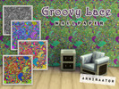 Sims 4 — Groovy Lace colorful wallpaper by Anninaator — Give your room a funky feeling to get that party started! 6