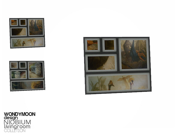 Sims 4 — Niobium Painting by wondymoon — - Niobium Living - Painting - Wondymoon|TSR - Jun'2015
