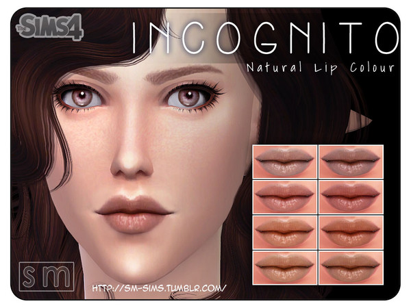Sims 4 — [ Incognito ] - Natural Lip Colour M&F by Screaming_Mustard — A natural lip colour with minimal shine for