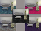 Sims 4 — Multicolor carpet set by Anubisekster — Nice carpets in the colors black, purple, pink and two multicolor ones.