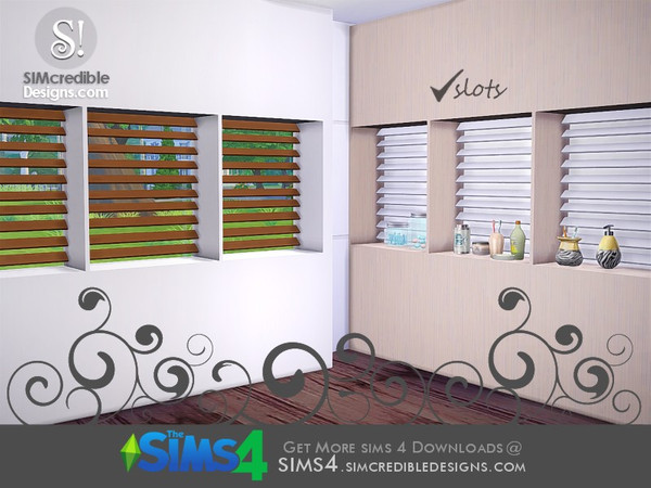 Sims 4 — Tacitum Niches by SIMcredible! — by SIMcredibledesigns.com available at TSR __________________ * 2 colors