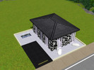 Sims 3 — Little Black 'n White Home by IziDoing — The Littlest home with all things your sim needs. :) The house is very