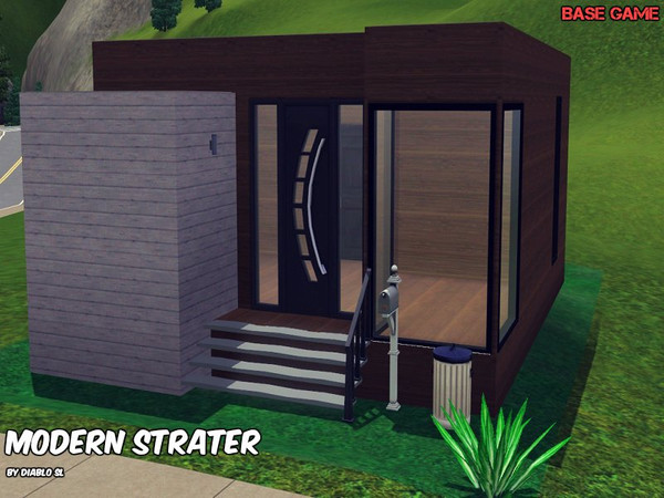 Sims 3 — Modern Starter by Diablo_SL — A small starter house for a Modern Start.Low in the price but so high in the