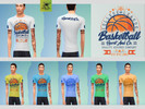 Sims 4 — set for basketball fans by djurdja12 — This is set for Basketball Fans!! T-shirt, hoodie and tank top for male!!