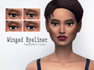 Sims 4 — Winged Eyeliner by HappyMarzipan — Nice winged eyeliner for your female sims :)