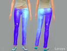 Sims 4 — Galaxy - Jeans by Lavaya — This jeans comes with a pattern straight from the galaxy in 13 different colors. It's