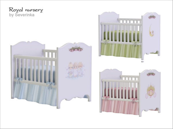 Sims 4 — [Royal nursery] crib (1.96 update) by Severinka_ — Baby & infants crib in the style of the 'Royal nursery'