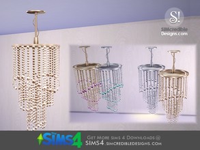 Sims 4 — Glory Chandelier by SIMcredible! — by SIMcredibledesigns.com available at TSR __________________ * 4 colors