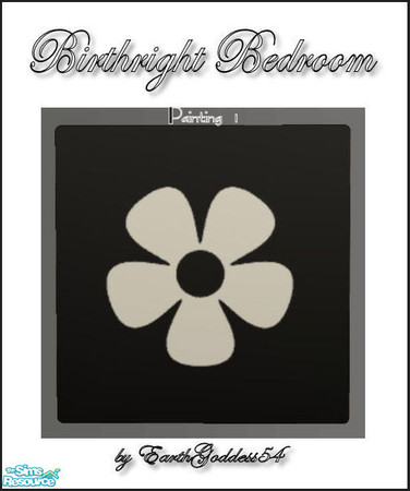 Sims 2 — Birthright Bedroom - Painting 1 by EarthGoddess54 — Made to match the luxurious Birthright Bedroom set in