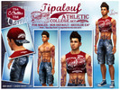 Sims 4 — Athletic College Set by Tipalouf2 — Athletic College Set by Tipalouf 3 Clothes : - 1 Mini Shirt - 1 Cargo Short