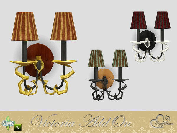 Sims 4 — Victoria Addon Wall Lamp by BuffSumm — Part of the *AddOn Victoria Set*! Created by BuffSumm @ TSR