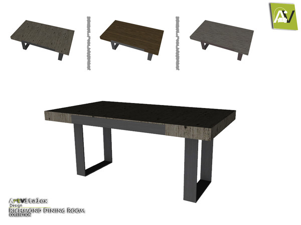 Sims 4 — Richmond Dining Table by ArtVitalex — - Richmond Dining Table - ArtVitalex@TSR, Jul 2015