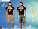 Sims 4 — XANGODS Male Long Cargo Shorts by SkyoffXan — Non Replacement This is my First Creation Please Enjoy Comes in