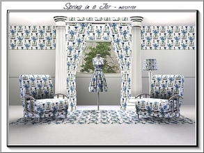 Sims 3 — Spring in a Jar_marcorse by marcorse — Themed pattern - blue Spring hyacinths in a mason jar., All except Spring