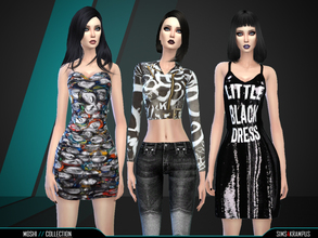 Sims 4 — Moshi Collection by SIms4Krampus — 2 dresses and 1 jacket for female Sims. New mesh items. Enjoy these high