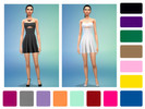 Sims 4 — Shanelle Sims Strapless Mini Dress Recolors by cookiemonster20 — This is a recolor of Shanelle Sims' Strapless