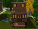 Sims 3 — 45 Old Town Rd by meganzz82 — 1 bedroom, 1 bathroom. Log cabin, cozy feel plus a great starter home for your