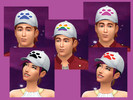 Sims 4 — Baseball Caps with Paw Prints by Daniel_Regenbogen — For all the cat lovers, these baseball caps are recolors of