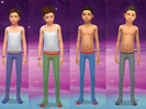 Sims 4 — Kids Wool Tights Fishbone Pattern by Daniel_Regenbogen — This is a set of wool tights with fishbone pattern,
