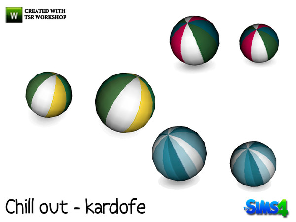 Sims 4 — kardofe_Chill out _beach ball by kardofe — Cheerful and colorful beach ball