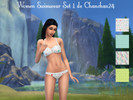 Sims 4 — Women Swimwear Set 1 by Chanchan24_ — A set including four swimsuits for women, available to senior teenager.