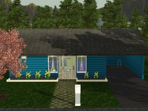 Sims 3 — Sugar Cookie Starter by sweetpoyzin2 — This small starter house is painted in so many bright, happy colors that