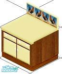 Sims 1 — Chicken Kitchen Set - Counter by carriep — 