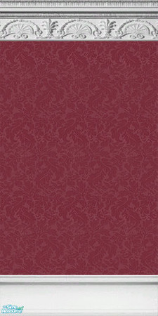 Sims 2 — Damask Influential - Merlot by TheMistress666 — Damask walls that ooze class and refinery - delicate plaster