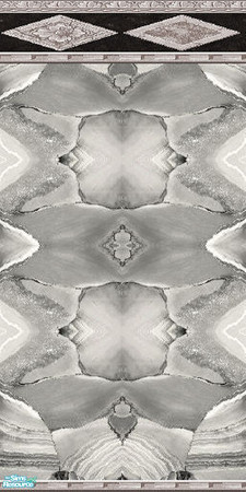 Sims 2 — Marbles Wall - Silver w/ Paneling by Sheera — Part of my Marbles Walls and Floors Set. Hope you'll like it ,