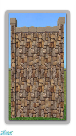Sims 2 — Tall Garden Wall - 02 by Shakeshaft — Part of the second recolour set from my Cottage Garden includes recolours