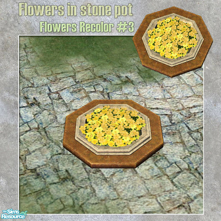 Sims 2 — S2S Park Flowers - Flowers Recolor #3 by sims2sisters — Flowers Recolor of the MESH#3